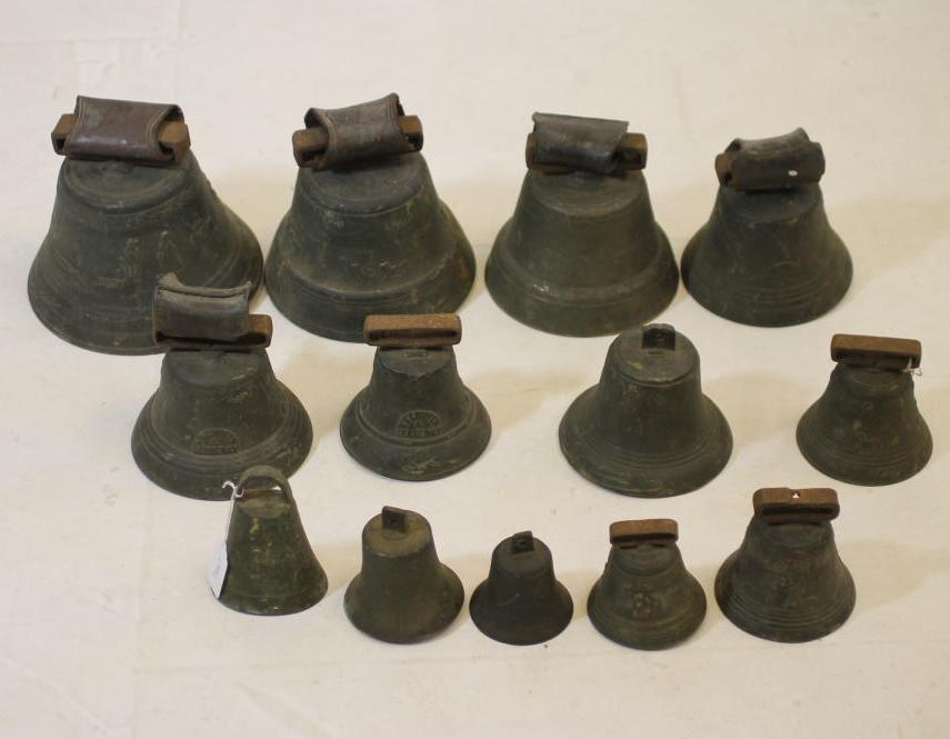 A COLLECTION OF CONTINENTAL COWBELLS Image