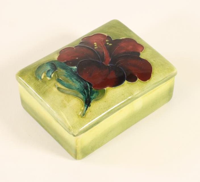 A MOORCROFT POTTERY BOX AND COVER Image