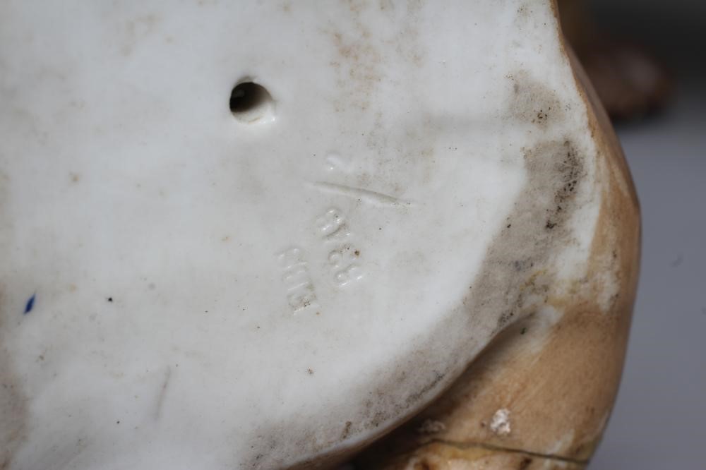 TWO ERNST BOHNE SOHNE PORCELAIN PUG DOGS Image