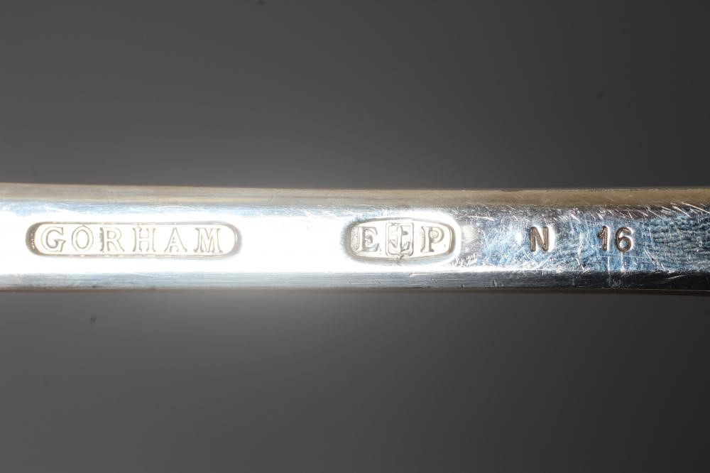 A GORHAM EPNS REPLICA BASTING SPOON, stamped Rochambeau1789, 12 1/2" long (Est. plus 24% premium Image