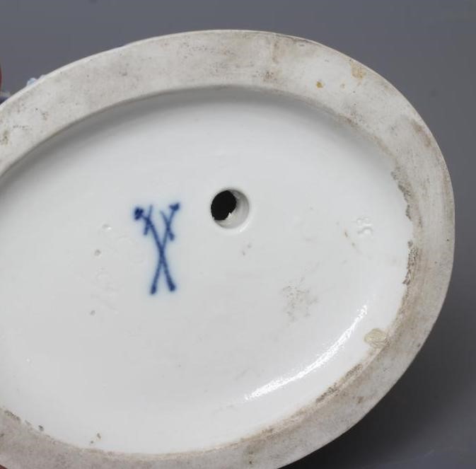 A MEISSEN PORCELAIN GROUP ALLEGORICAL OF SUMMER AFTER JOHANN CARL SCHÖNHEIT modelled as two young Image