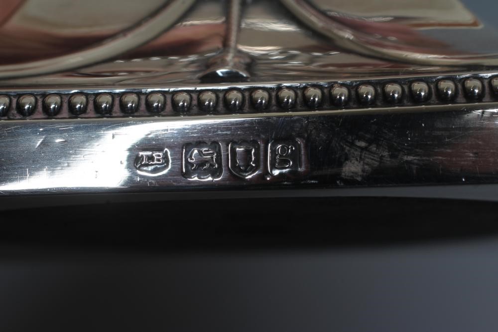 A PAIR OF EDWARDIAN SILVER SMALL CORINTHIAN COLUMN CANDLESTICKS by Thomas Bradbury Image