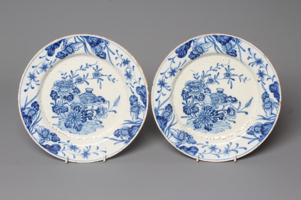 A PAIR OF DELFT PLATES Image
