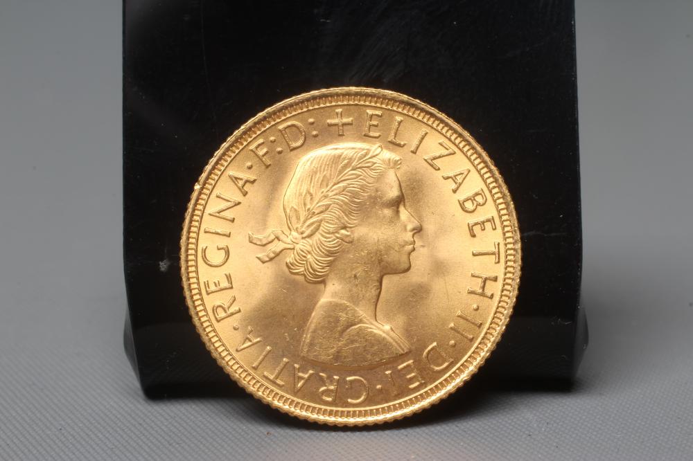 AN ELIZABETH II SOVEREIGN, 1958, 8g (Est. plus 20% premium) Image