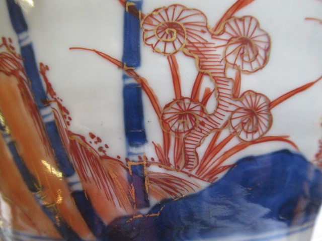 A CHINESE IMARI PORCELAIN JAR painted in underglaze blue and over painted in iron red and burnt Image