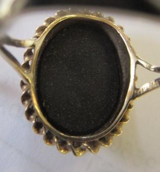 A BLACK OPAL DRESS RING Image