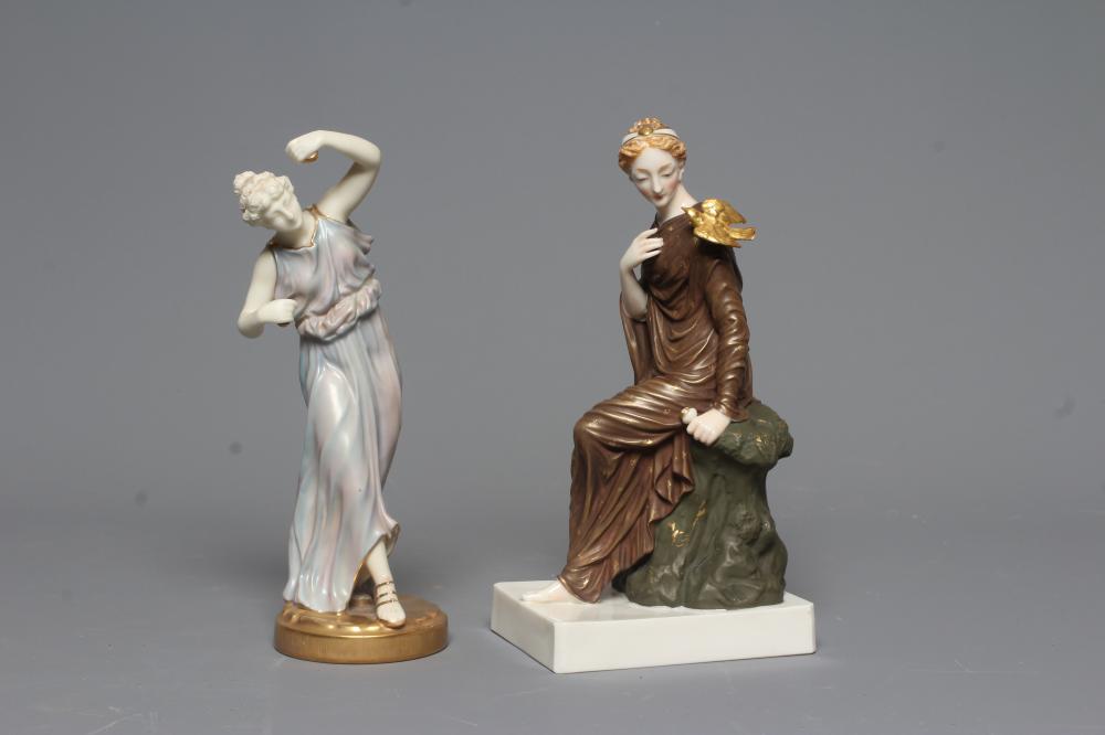 A ROYAL WORCESTER PORCELAIN FIGURE Image