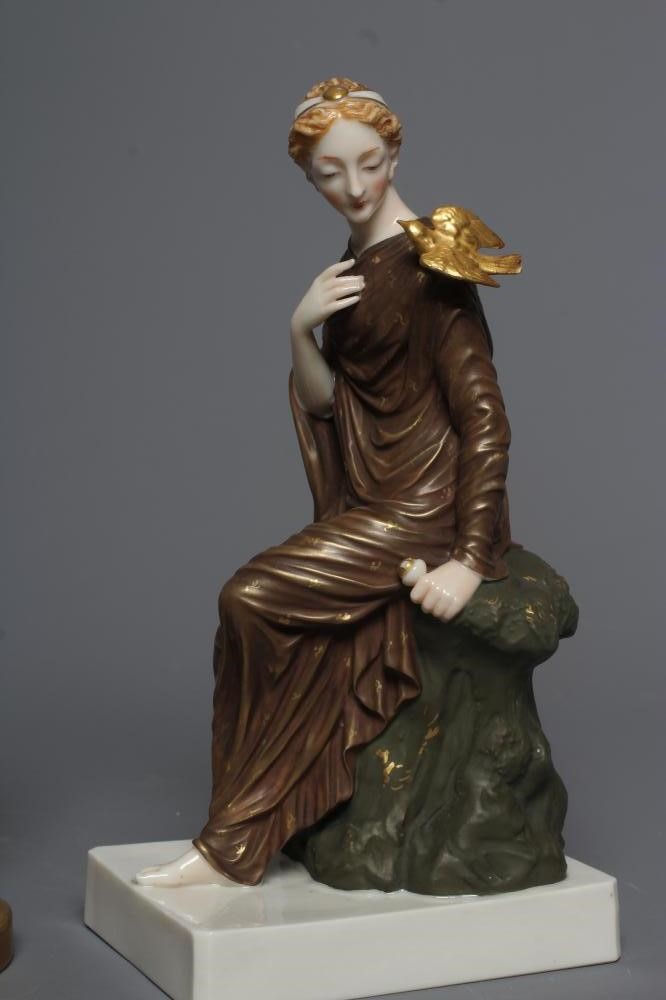 A ROYAL WORCESTER PORCELAIN FIGURE Image