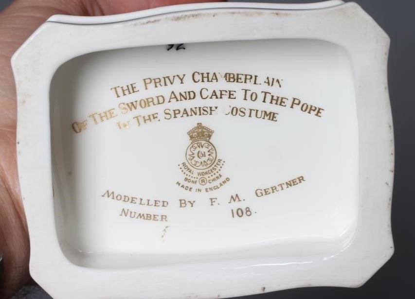 TWO ROYAL WORCESTER PORCELAIN PAPAL SERIES FIGURES modelled by Neal French and comprising 'An Image