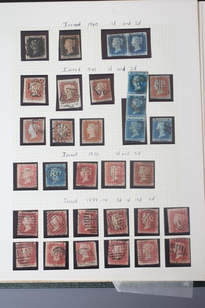 GB COLLECTION STAMP ALBUM from 1840-1970 including two 1840 1d Image