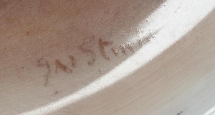 JAMES STINTON - TWO ROYAL WORCESTER PORCELAIN CABINET PLATES centrally painted with landscape Image