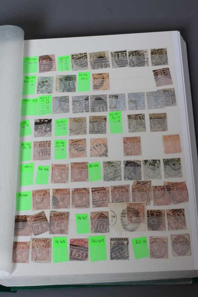 GB COLLECTION STAMP ALBUM including five 1840 1d (varying margins) Image