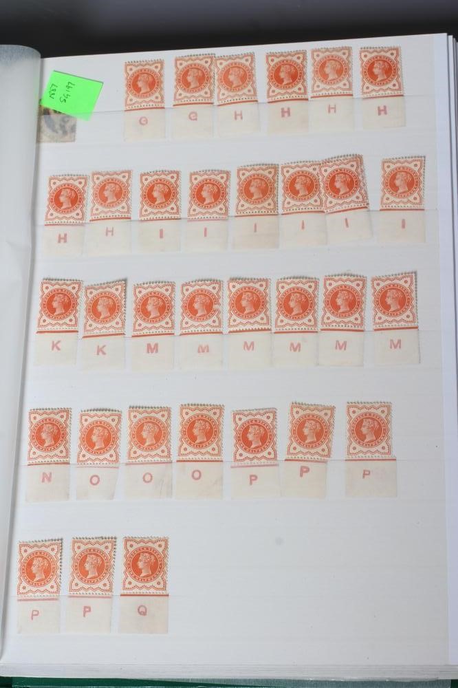 GB COLLECTION STAMP ALBUM including five 1840 1d (varying margins) Image
