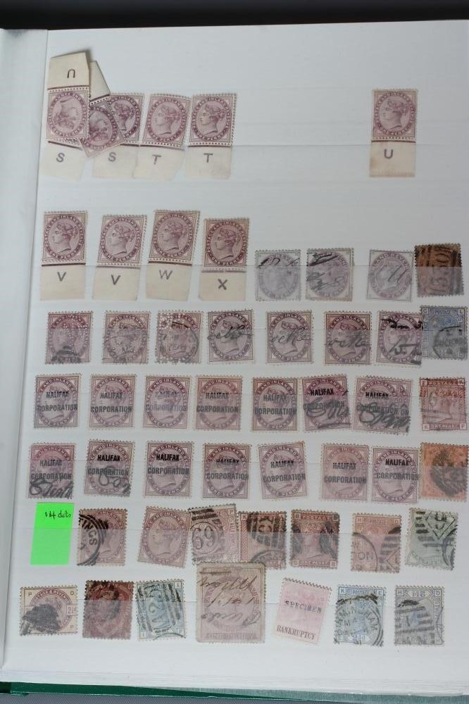 GB COLLECTION STAMP ALBUM including five 1840 1d (varying margins) Image