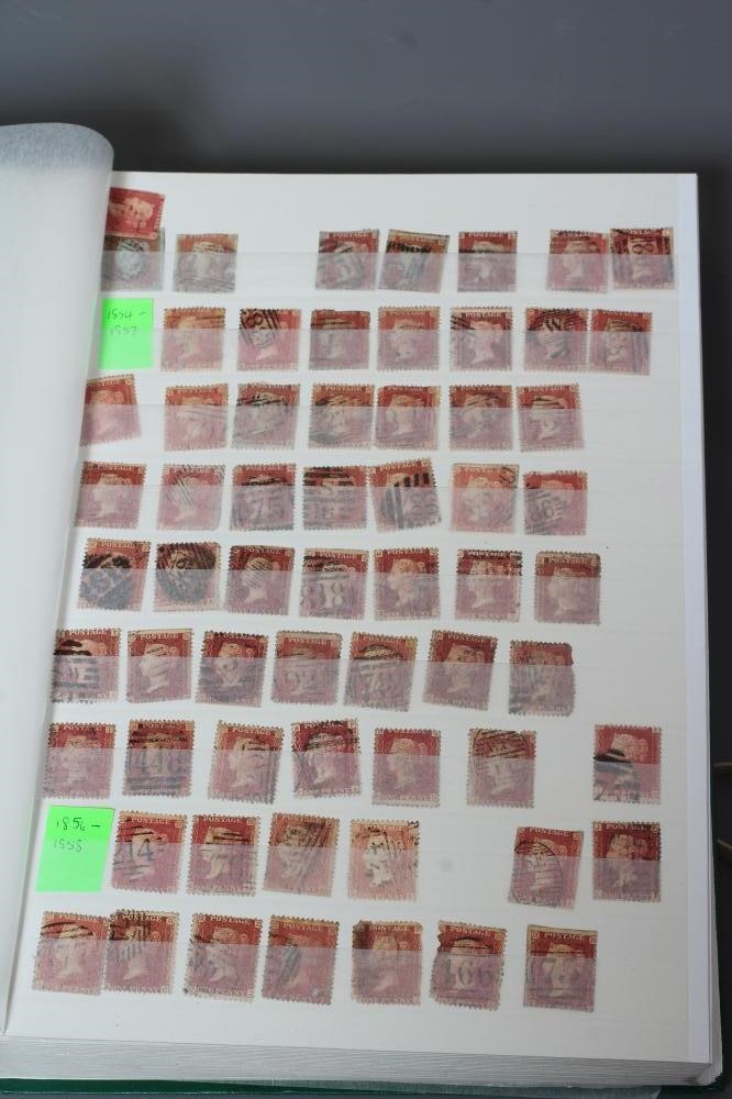 GB COLLECTION STAMP ALBUM including five 1840 1d (varying margins) Image