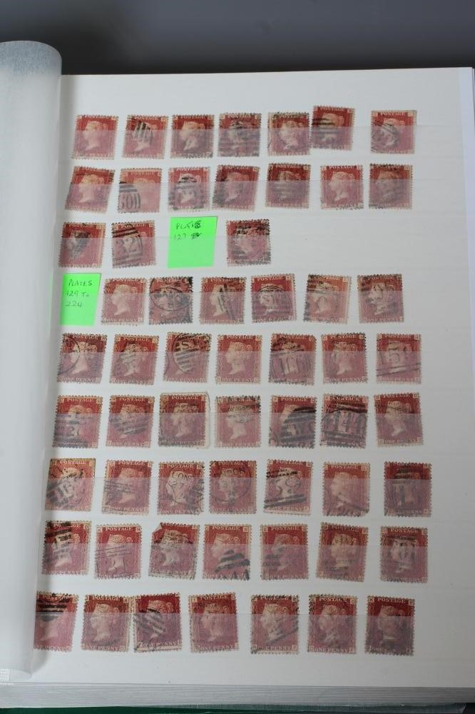 GB COLLECTION STAMP ALBUM including five 1840 1d (varying margins) Image