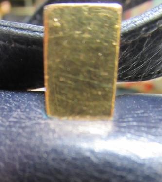 AN HERMES NAVY BLUE LEATHER CONSTANCE HANDBAG Image