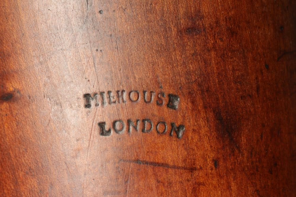 AN ENGLISH STAINED PEARWOOD BASSOON BY W MILHOUSE Image