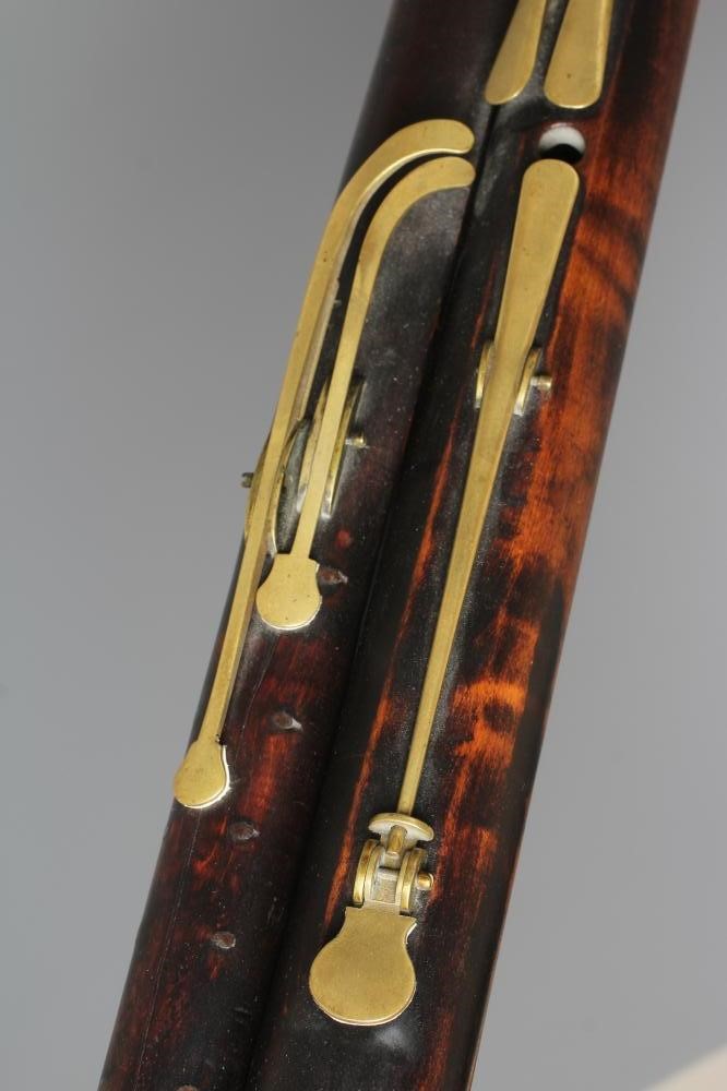 AN ENGLISH STAINED PEARWOOD BASSOON BY W MILHOUSE Image