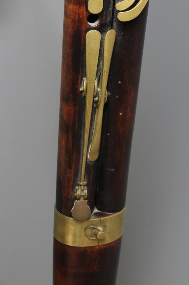AN ENGLISH STAINED PEARWOOD BASSOON BY W MILHOUSE Image