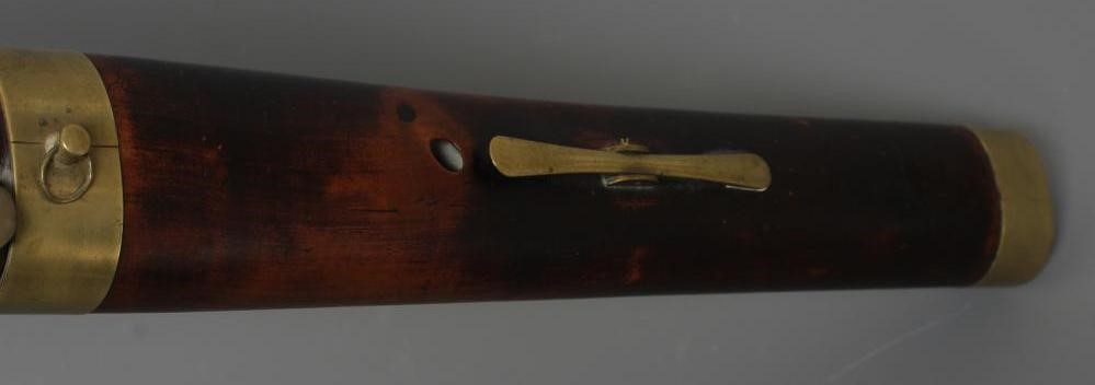 AN ENGLISH STAINED PEARWOOD BASSOON BY W MILHOUSE Image