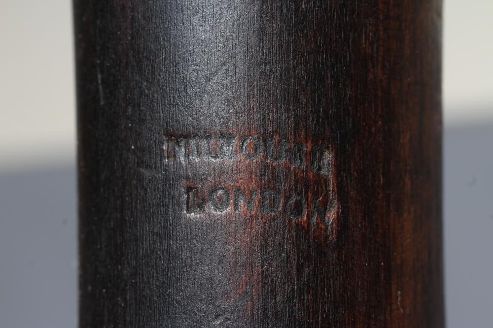 AN ENGLISH STAINED PEARWOOD BASSOON BY W MILHOUSE Image