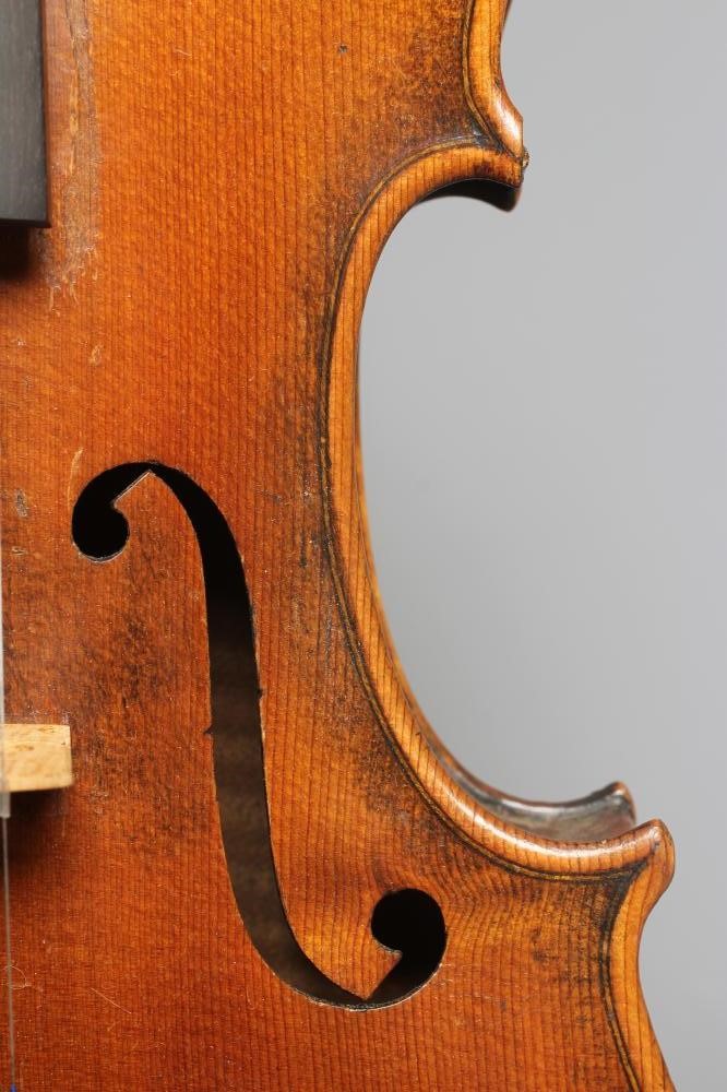 A VIOLIN with 14" two piece back Image
