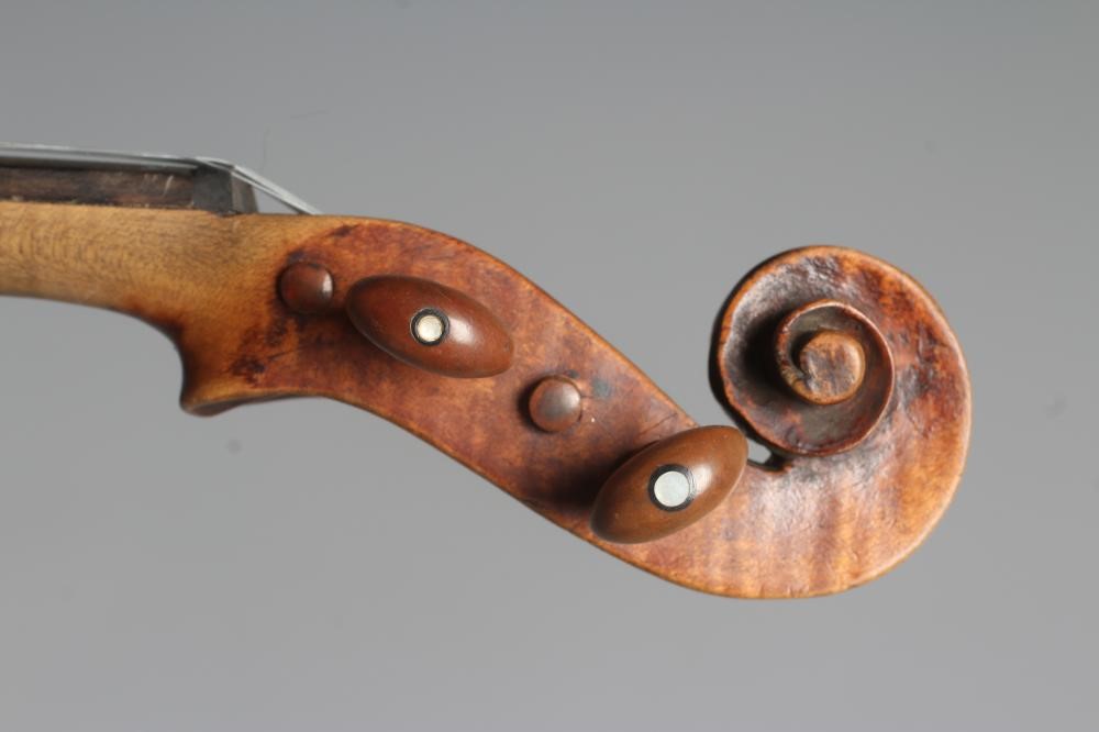 A VIOLIN with 14" one piece back Image