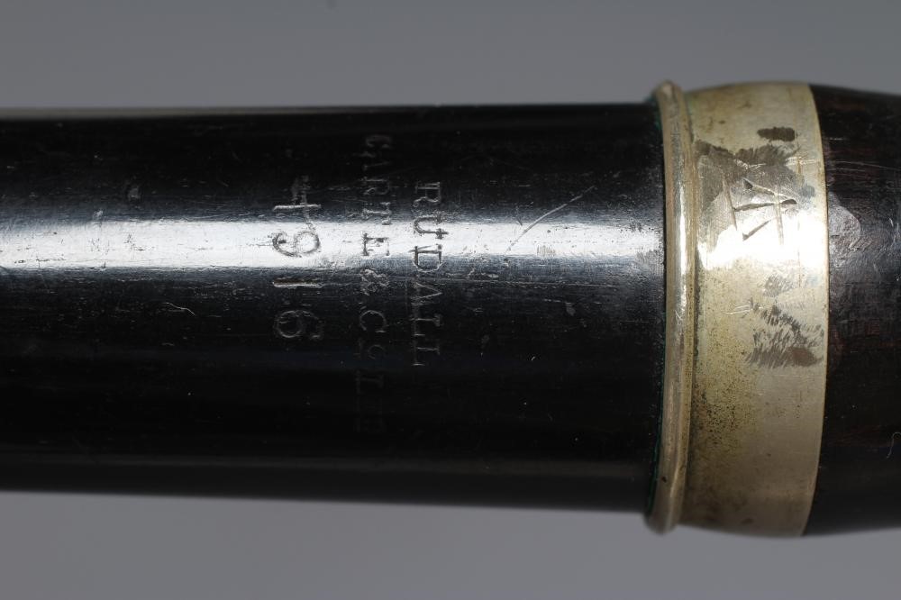 A WWI MILITARY STARCK BARNES TWO PIECE FLUTE with five keys Image