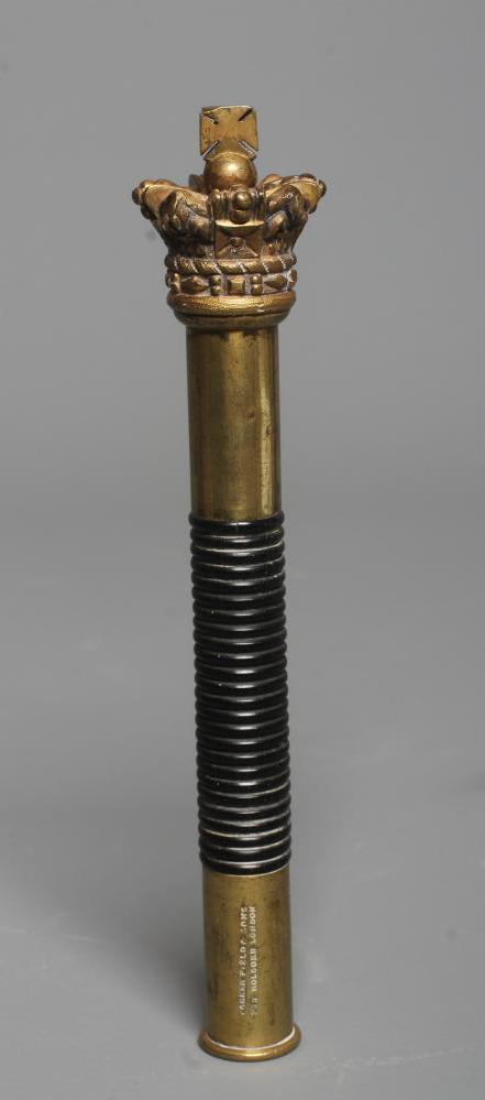 A VICTORIAN POLICE INSPECTOR'S BRASS TIPSTAFF BY PARKER & FIELD Image