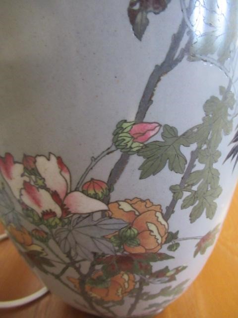 A LARGE PAIR OF CHINESE CLOISONNE ENAMEL VASES of flattened oval section Image