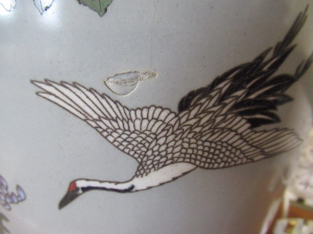 A LARGE PAIR OF CHINESE CLOISONNE ENAMEL VASES of flattened oval section Image