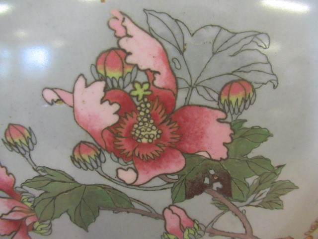 A LARGE PAIR OF CHINESE CLOISONNE ENAMEL VASES of flattened oval section Image