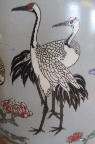A LARGE PAIR OF CHINESE CLOISONNE ENAMEL VASES of flattened oval section Image