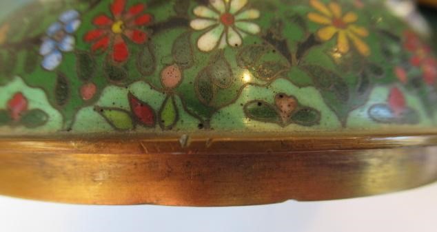 A PAIR OF CHINESE CLOISONNE ENAMEL TULIP VASES AND COVERS Image