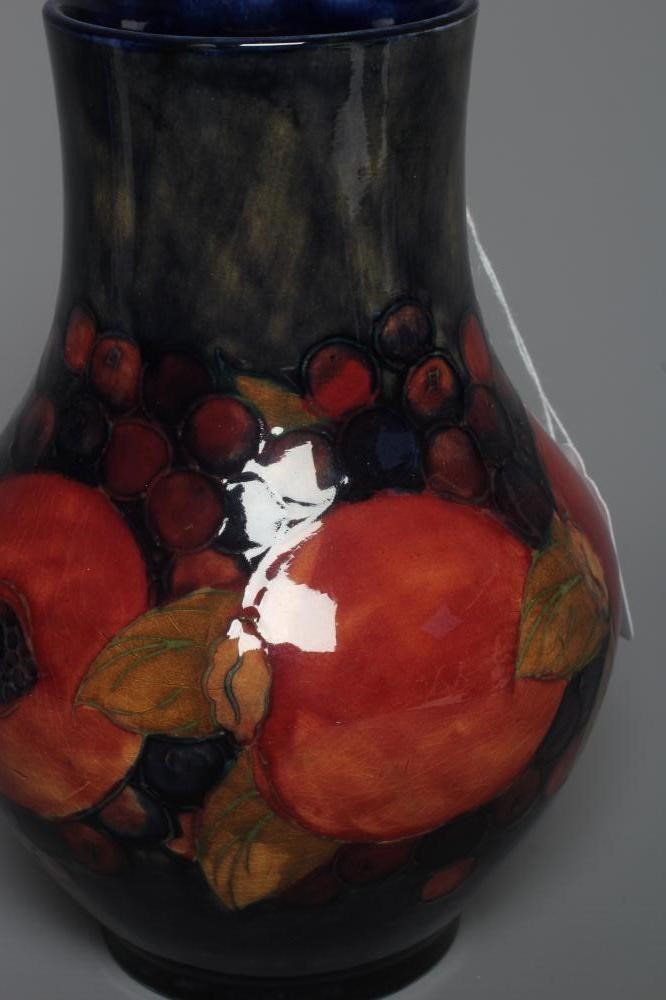 A MOORCROFT POTTERY POMEGRANATE VASE, early 20th century, of baluster form, impressed M78 (?), Image