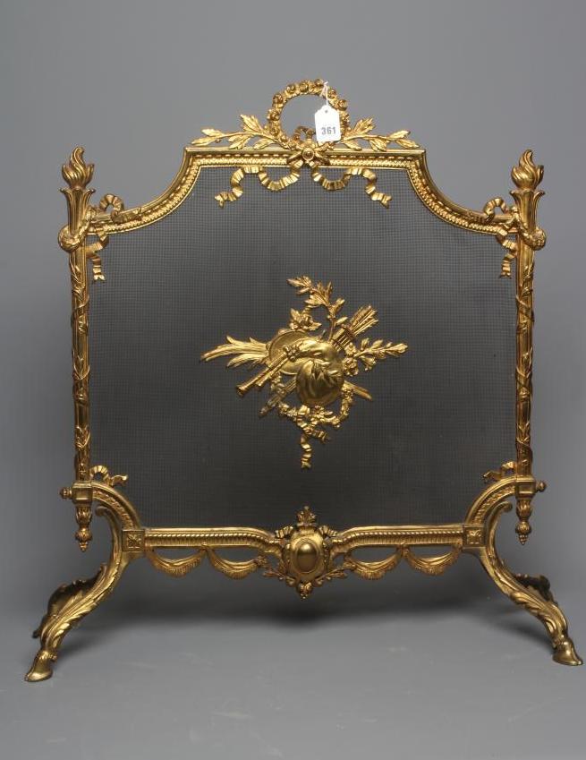 A FRENCH EMPIRE STYLE FIRESCREEN Image