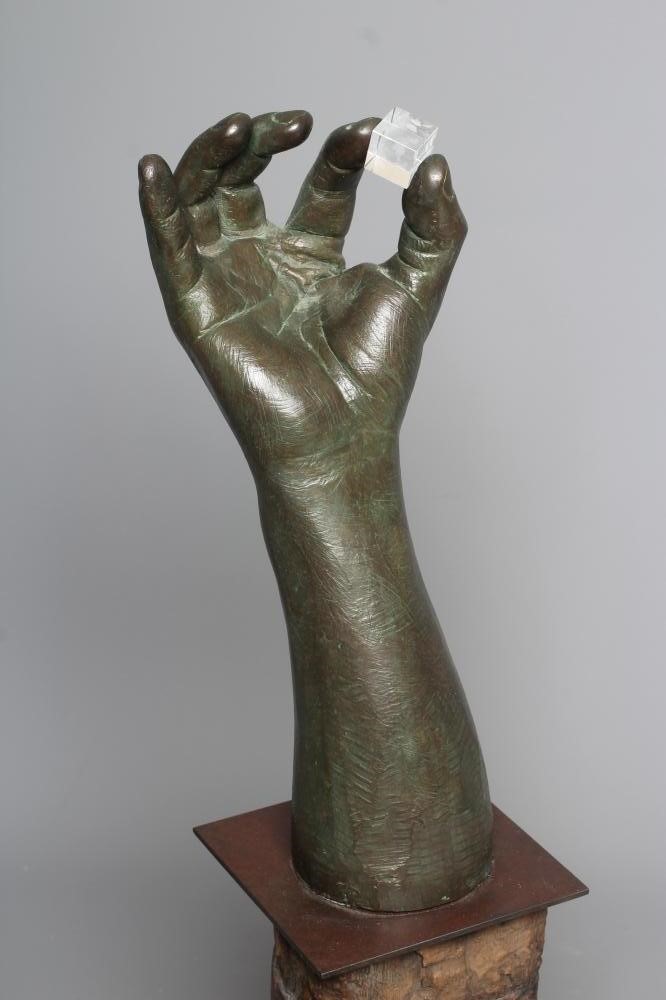 LORENZO QUINN (b.1966) 'In Perspective', signed to the base of the arm, numbered UK 129/495, bronze Image