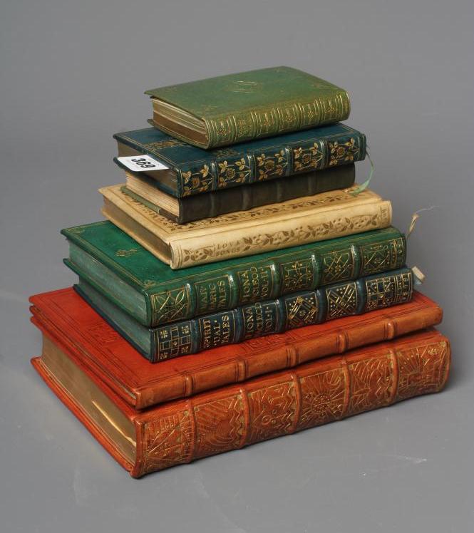 CATHERINE HILL (exh.1930's) Eight books bound by Catherine Hill including Spiritual Tales and Image