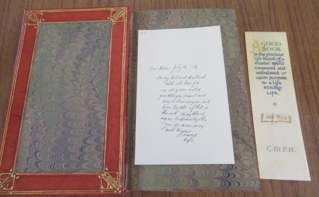 CATHERINE HILL (exh.1930's) Eight books bound by Catherine Hill including Spiritual Tales and Image