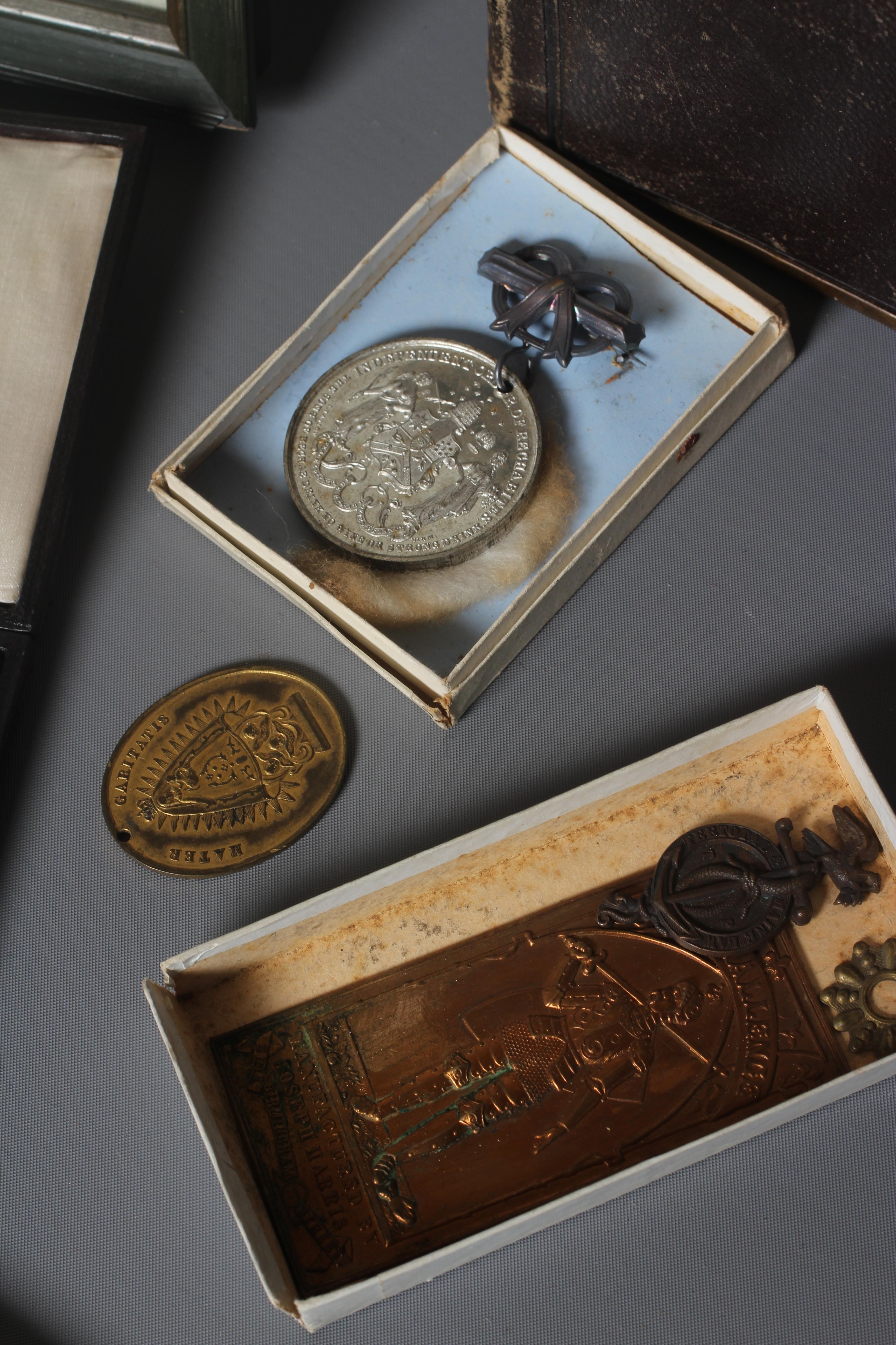 ERNEST F HILL RBSA (act.1897-1940) A collection of items belonging to the artist including a print Image