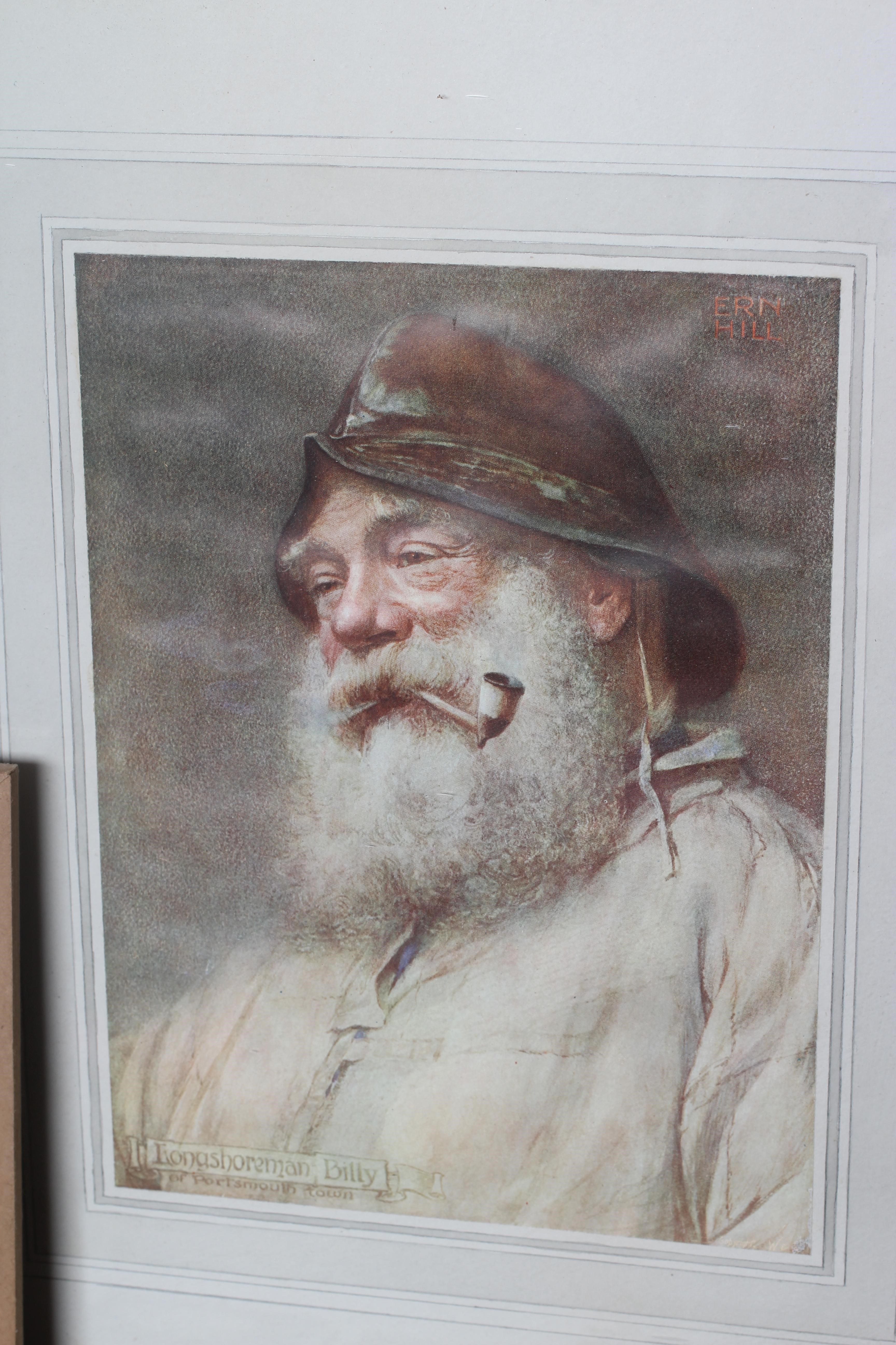ERNEST F HILL RBSA (act.1897-1940) A collection of items belonging to the artist including a print Image