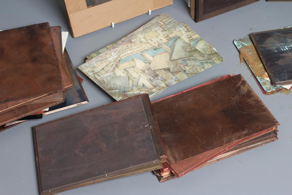 ERNEST F HILL RBSA (act.1897-1940) and CATHERINE HILL (exh.1930's) A collection of copper and Image