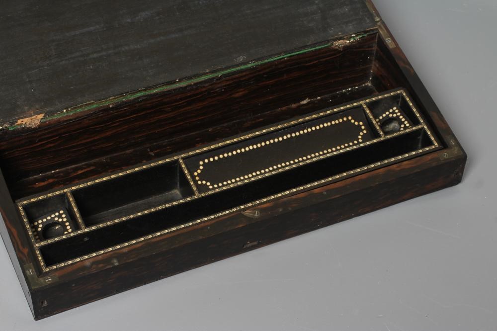 A VICTORIAN COROMANDEL WRITING BOX of oblong form Image