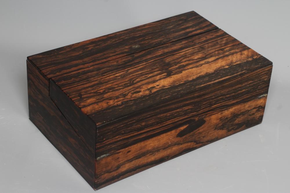 A VICTORIAN COROMANDEL WRITING BOX of oblong form Image