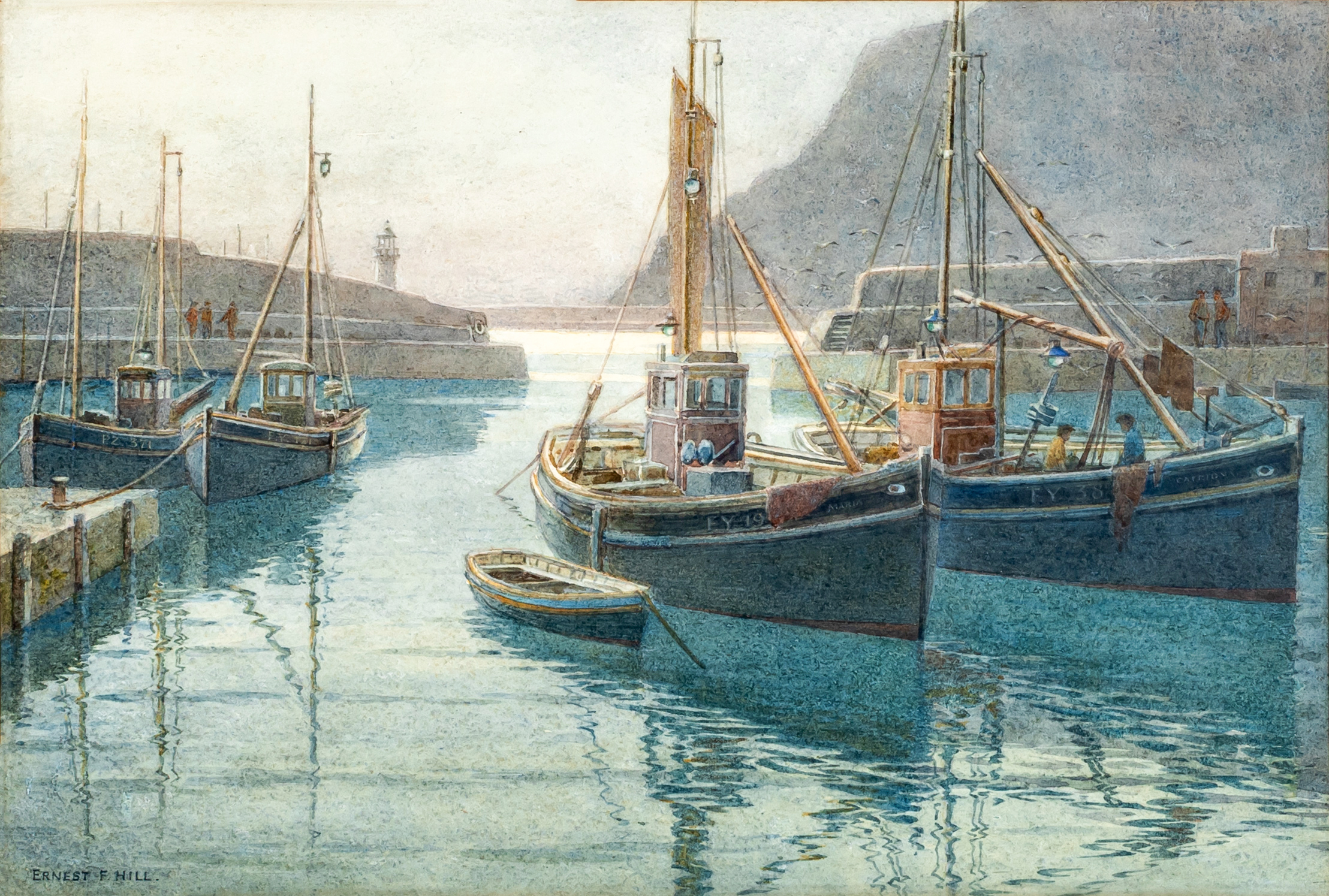 ERNEST F HILL RBSA (act.1897-1940) Light Dawning Image