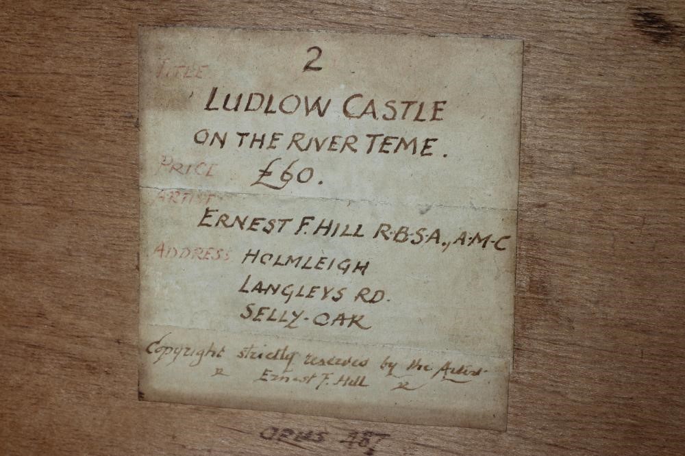 ERNEST F HILL RBSA (act.1897-1940) Ludlow Castle Image