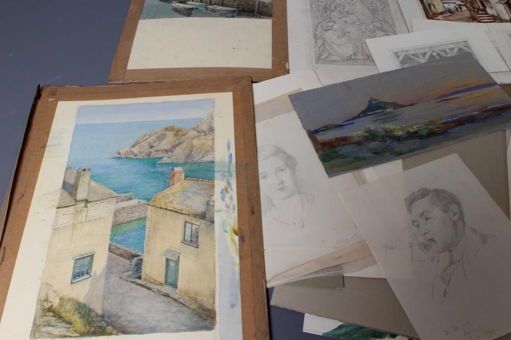 ERNEST F HILL RBSA (act.1897-1940) A collection of unframed watercolours Image