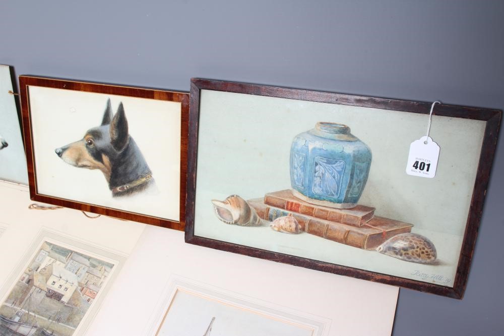CATHERINE HILL (exh.1930's) Ten watercolours comprising three harbour scenes of Penzance Image