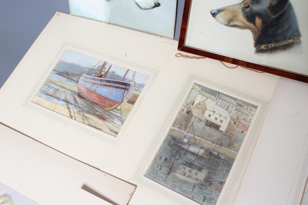 CATHERINE HILL (exh.1930's) Ten watercolours comprising three harbour scenes of Penzance Image
